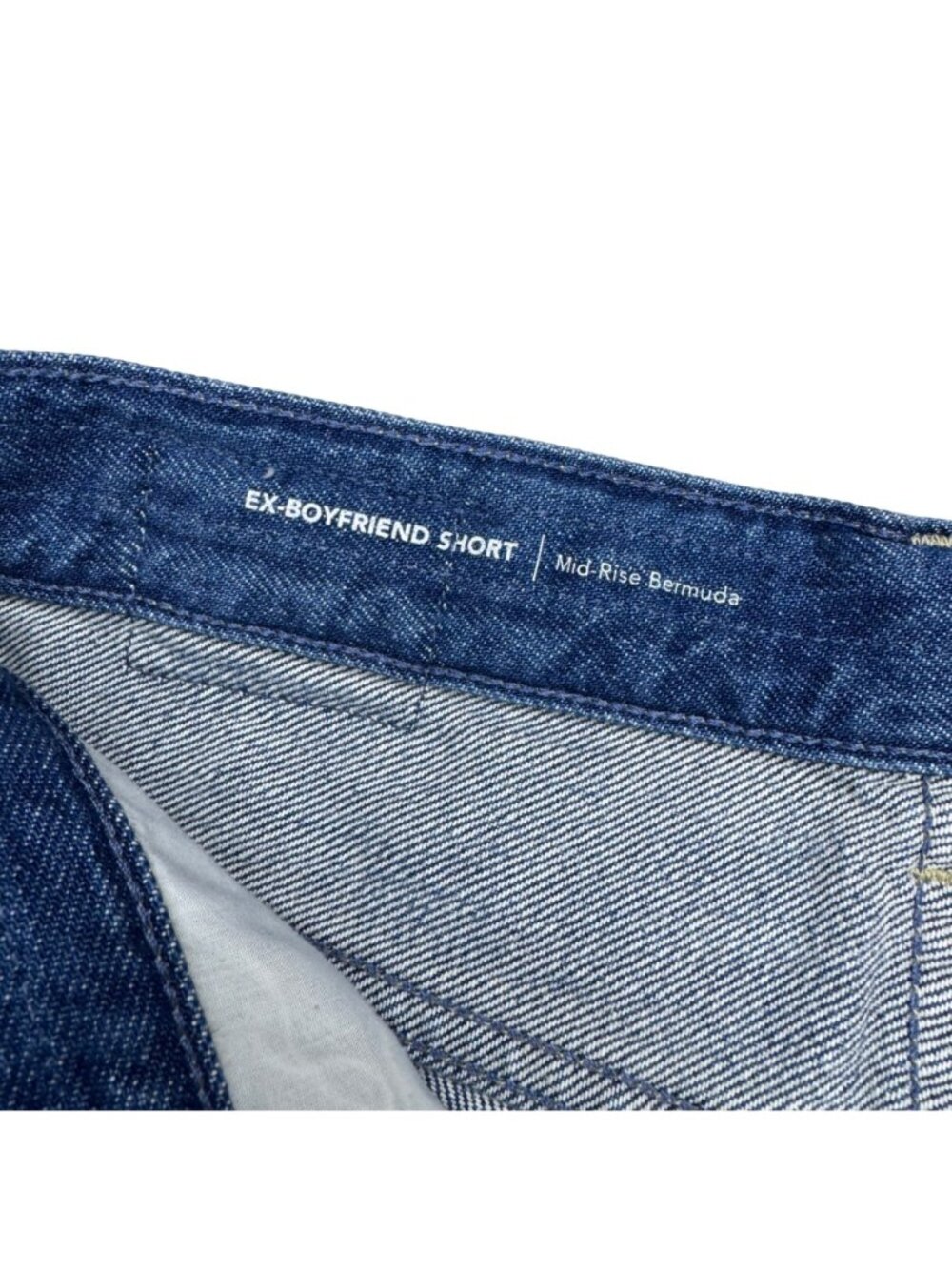 NWT $168 AG Jeans Ex-Boyfriend Shorts Women's Mid-Rise Bermuda Frayed Hem Sz 24 - Picture 6 of 9